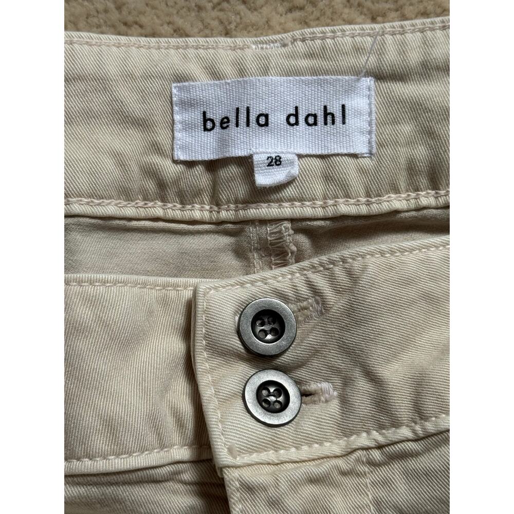 bella dahl Saige Wide Leg Crop-Capri Khaki Pants Size 28 - Picture 10 of 11